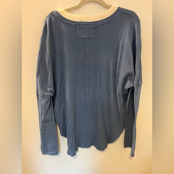 We The Free Tops | Jayson Ringer Waffle Knit Long Sleeve Thermal Top - Picture 7 of 9
